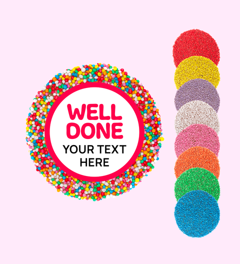 Personalised 40g Single Freckle - Well Done - Custom Text