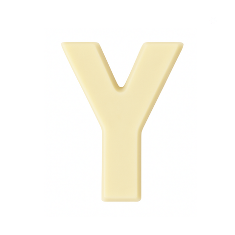 Belgian chocolate letter 'Y' letter
