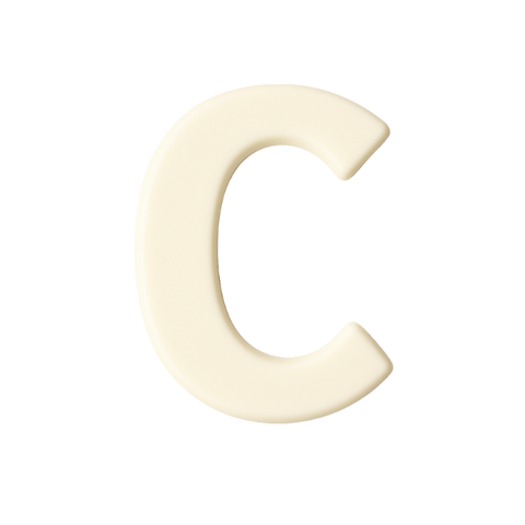 White Chocolate Letter C