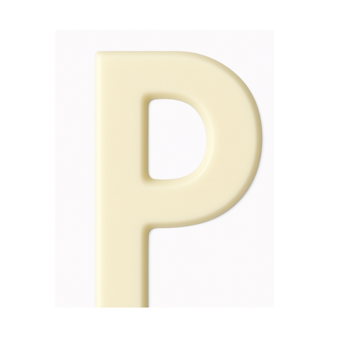 White Chocolate Letter P 