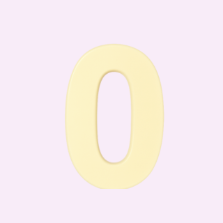 White chocolate Number 0 Freckleberry