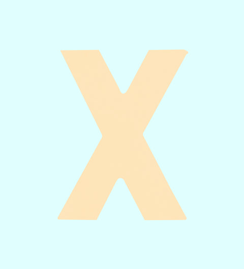 White Belgian Chocolate Letter X. Perfect gift for birthdays, weddings, occasions