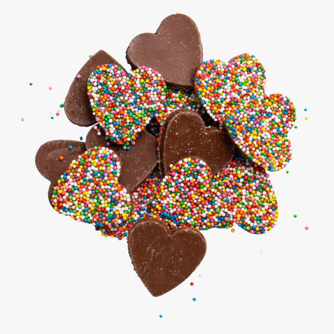 Milk Chocolate Freckles - Hearts