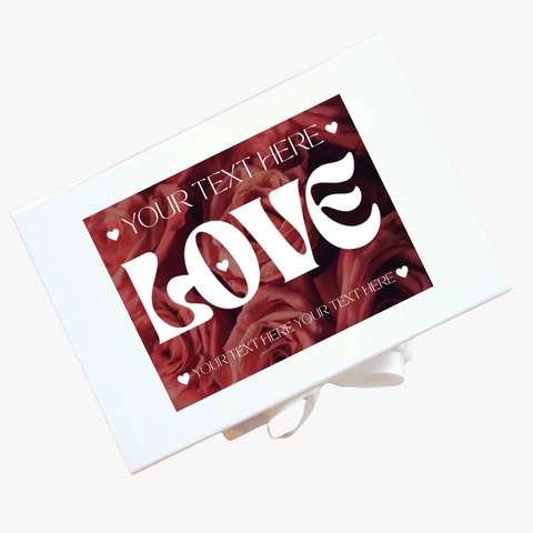 Personalised Luxury 'With Love' Chocolate Hamper - Custom Text