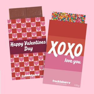 Valentine's Assorted Chocolate Blocks - Happy Valentines/XOXO Sleeves