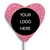 Corporate Personalised Chocolate Heart Freckle Pop - Logo/Graphic Upload