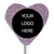 Corporate Personalised Chocolate Heart Freckle Pop - Logo/Graphic Upload