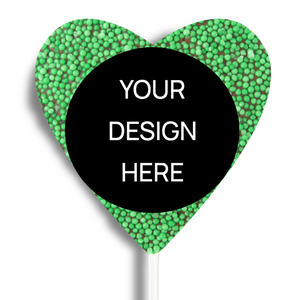 Personalised Chocolate Heart Freckle Pop - Custom Design Upload