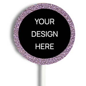 Personalised Chocolate Round Freckle Pop - Custom Design Upload