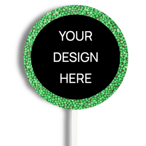 Personalised Chocolate Round Freckle Pop - Custom Design Upload