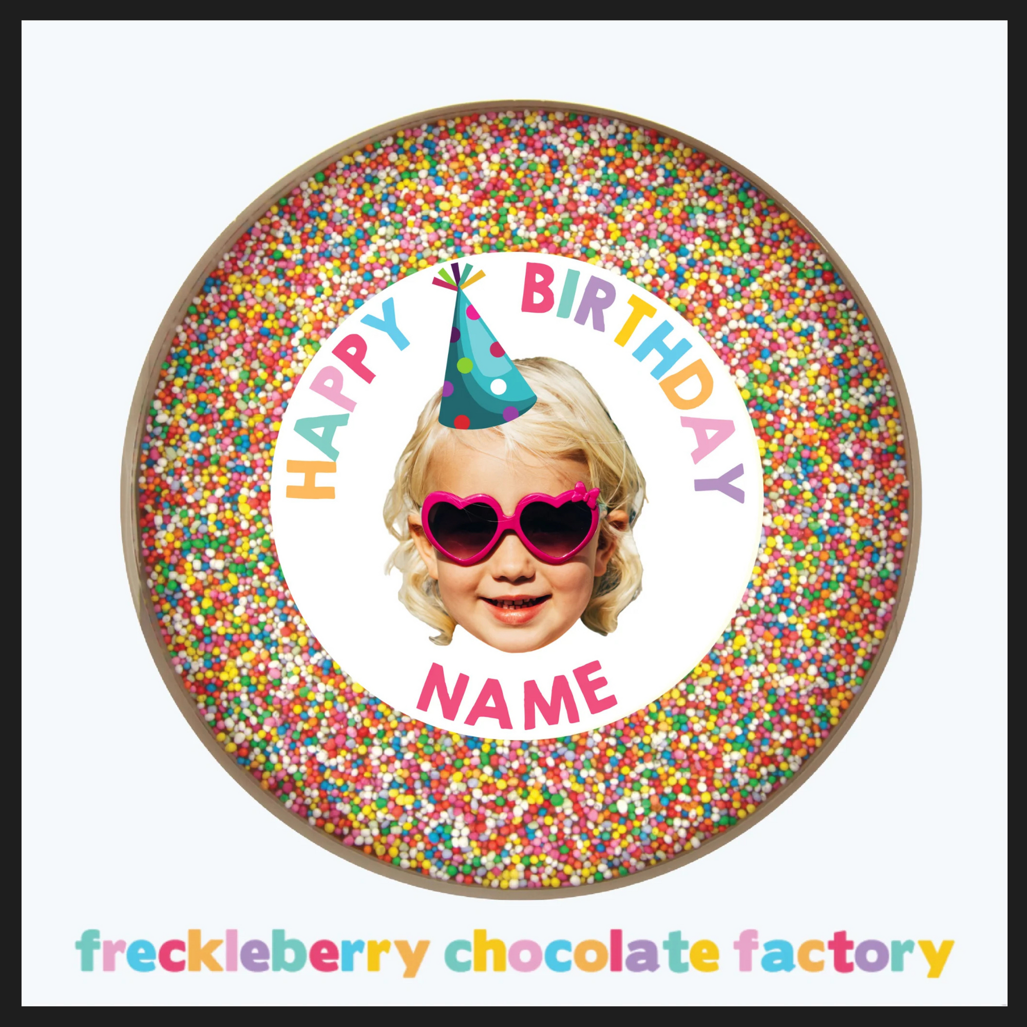 Personalised 220g Giant Freckle - Happy Birthday Hat