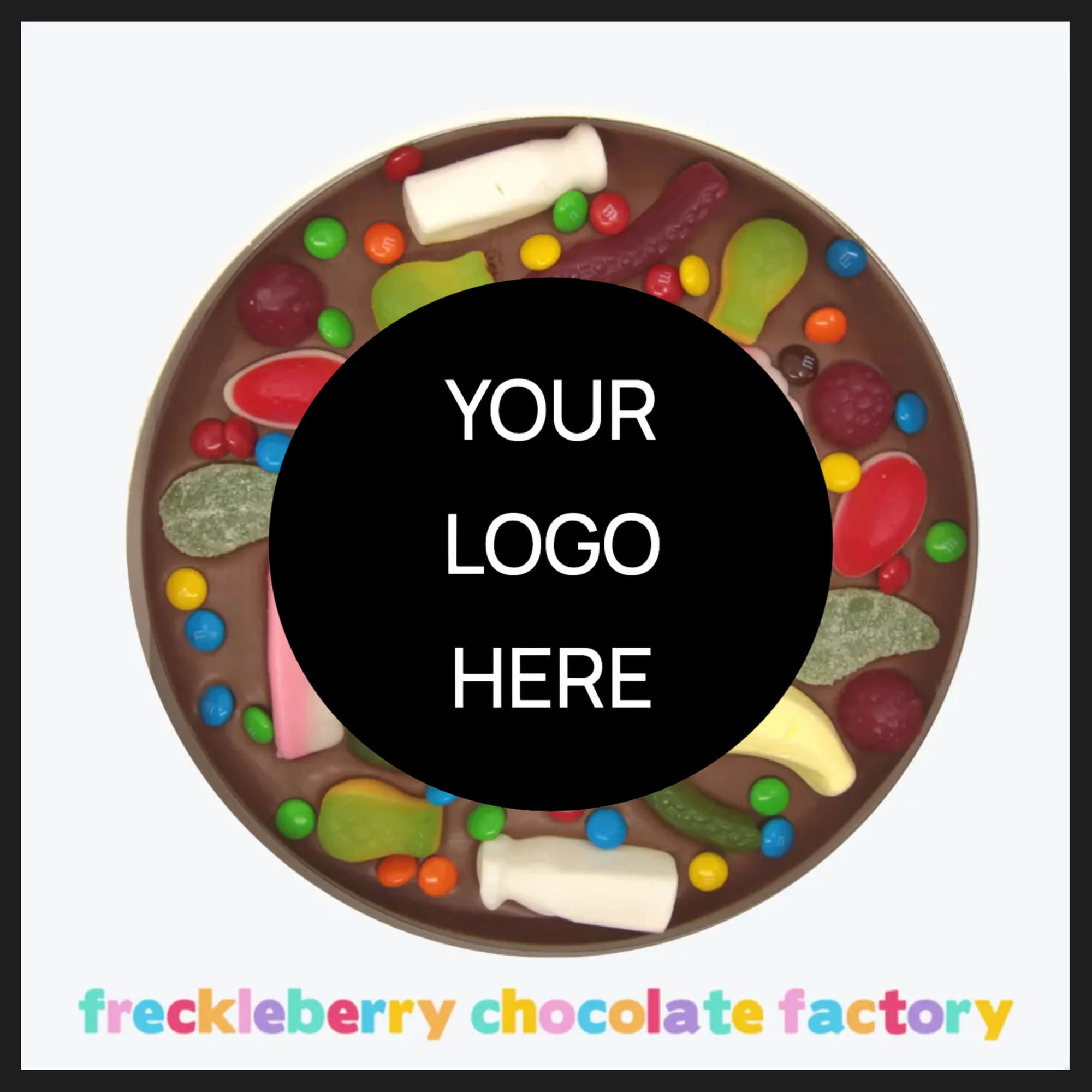 Corporate Personalised 330g Giant Lolly Pizza - Logo/Graphic Upload