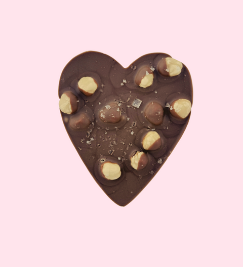 Hazelnut, Craramel & Sea salt Heart