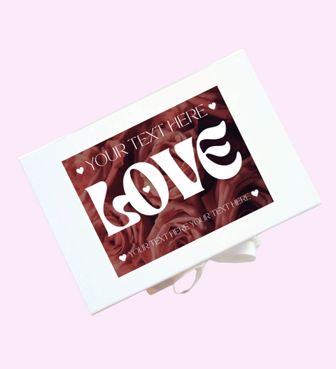 Personalised Luxury 'With Love' Chocolate Hamper - Custom Text