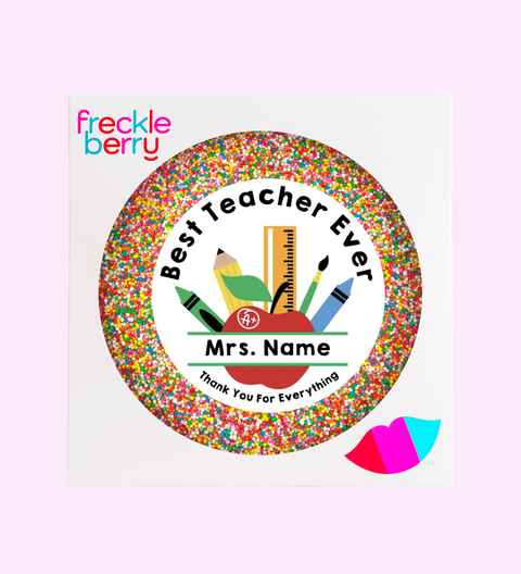 Personalised 220g Giant Freckle - Custom Teacher's Name and Text