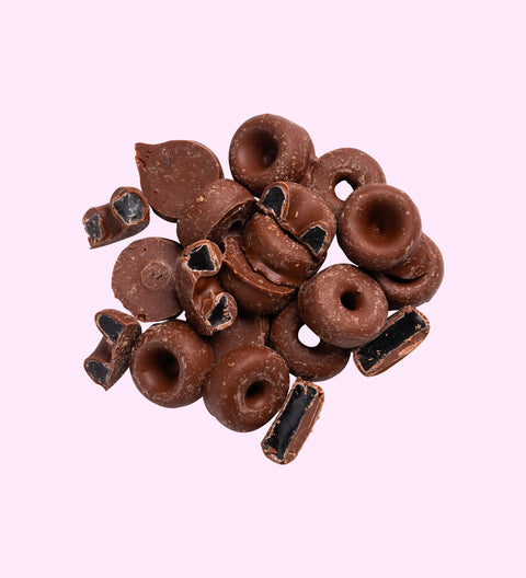 Chocolate Coated Aniseed Rings