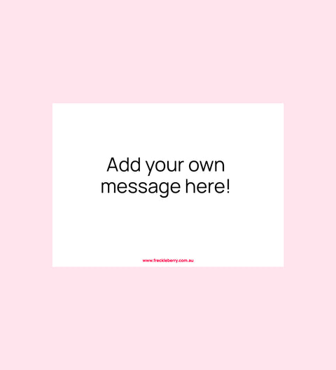 Christmas Personalised Message Card