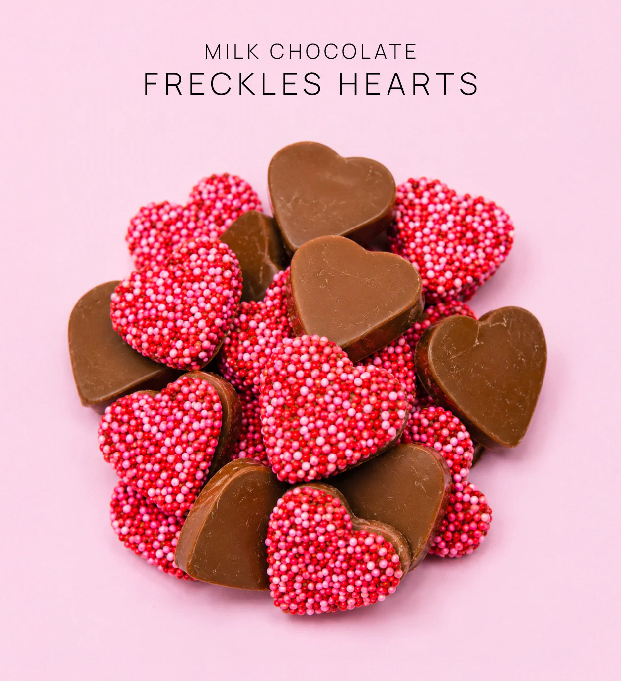 Perfect premium milk chocolate hearts