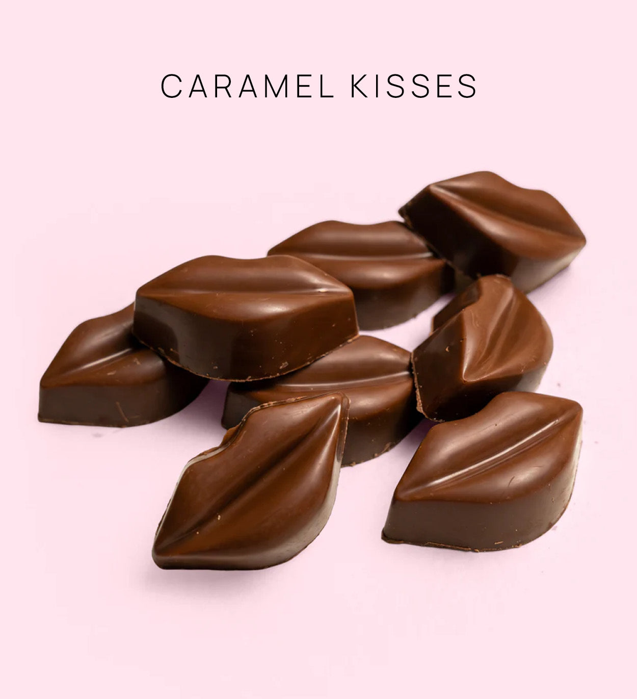 Premium milk chocolate filled with gooy caramel