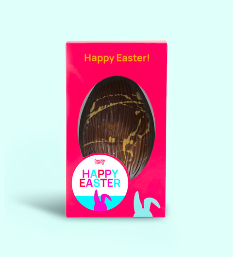 130g caramel crunch Murray River salt Easter egg made with Belgian chocolate