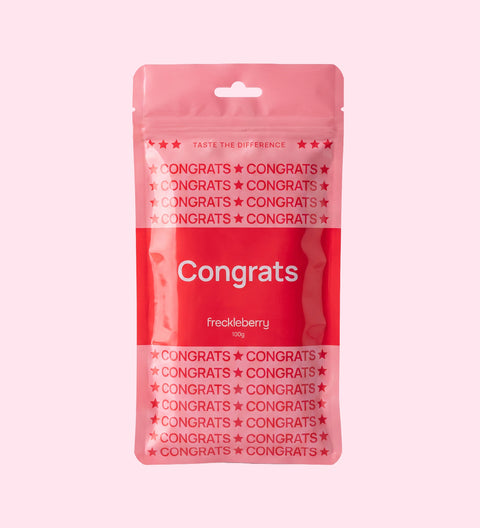 Congratulations block chocolate