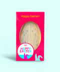 Gift-ready cookies and cream Easter egg with personalised Easter sticker option