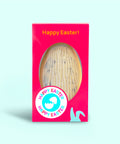 Cookies and cream Easter egg made with Belgian white chocolate and crunchy cookie pieces, 130g