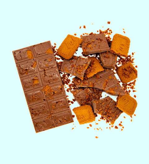 Biscoff Caramel Crunch Milk Chocolate Block