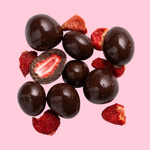 Dark Chocolate Coated Freeze Dried Strawberries