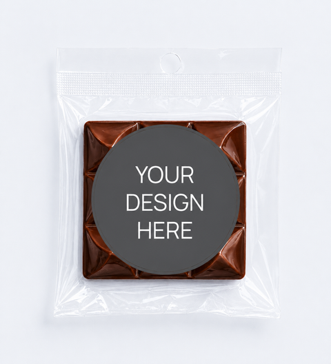 Single Premium Personalised Corporate Chocolate Block- 40g
