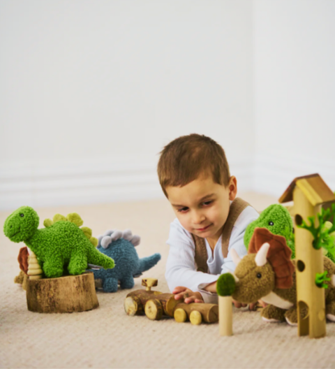 Baby Sadie the Dino plush, adorable soft dinosaur toy ideal for gifting and keepsakes