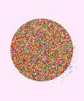 Creamy giant Belgian milk chocolate with sprinkles/freckle, a perfect heartfelt gift.