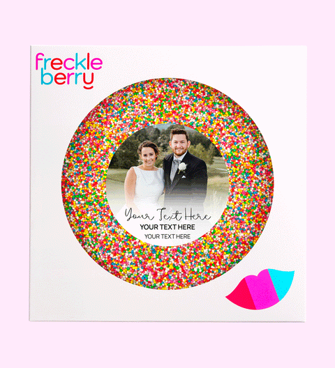 Personalised 220g Giant Freckle - Photo and Text