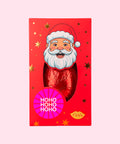 A giant Santa chocolate. Best Christmas gifts. Best Christmas gift in the world. Happy holidays sticker.