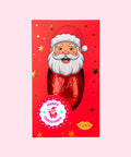 A giant Santa chocolate. Best Christmas gifts. Best Christmas gift in the world. Happy holidays sticker.