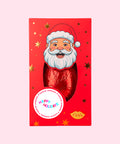 A giant Santa chocolate. Best Christmas gifts. Best Christmas gift in the world. Happy holidays sticker.