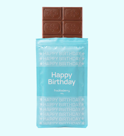 Happy Birthday - Premium Belgian Chocolate Block
