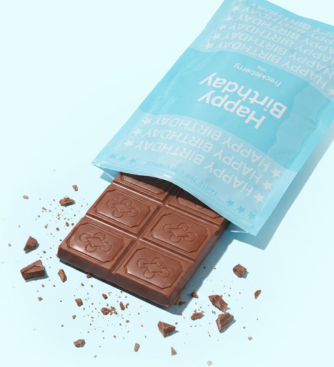 Happy Birthday - Premium Belgian Chocolate Block