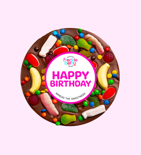 Freckleberry - Giant Lolly Pizza - Happy Birthday