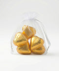 Gold hearts bonbonniere. Wedding gifts. 