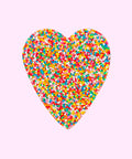 Heart shaped belgium milk chocolate freckle