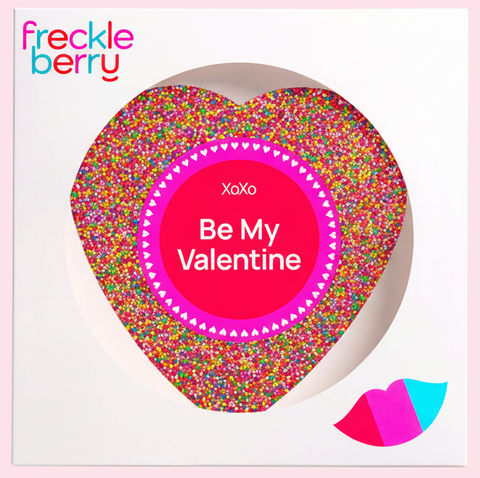 Valentine's - Giant Multi Freckle Heart - Happy Valentine's Day