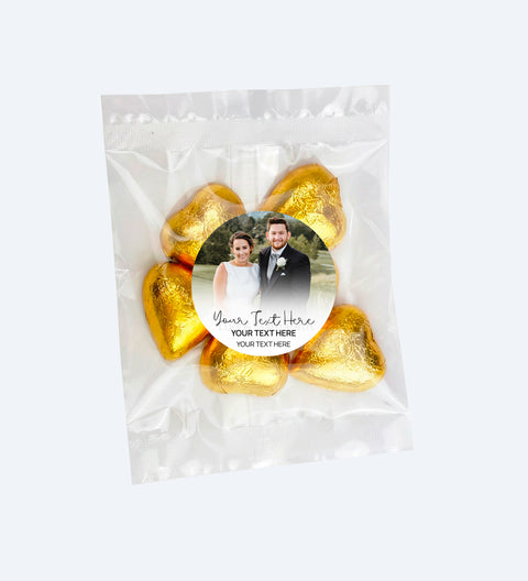 Personalised Gold Foil Love Hearts - Custom Design Upload