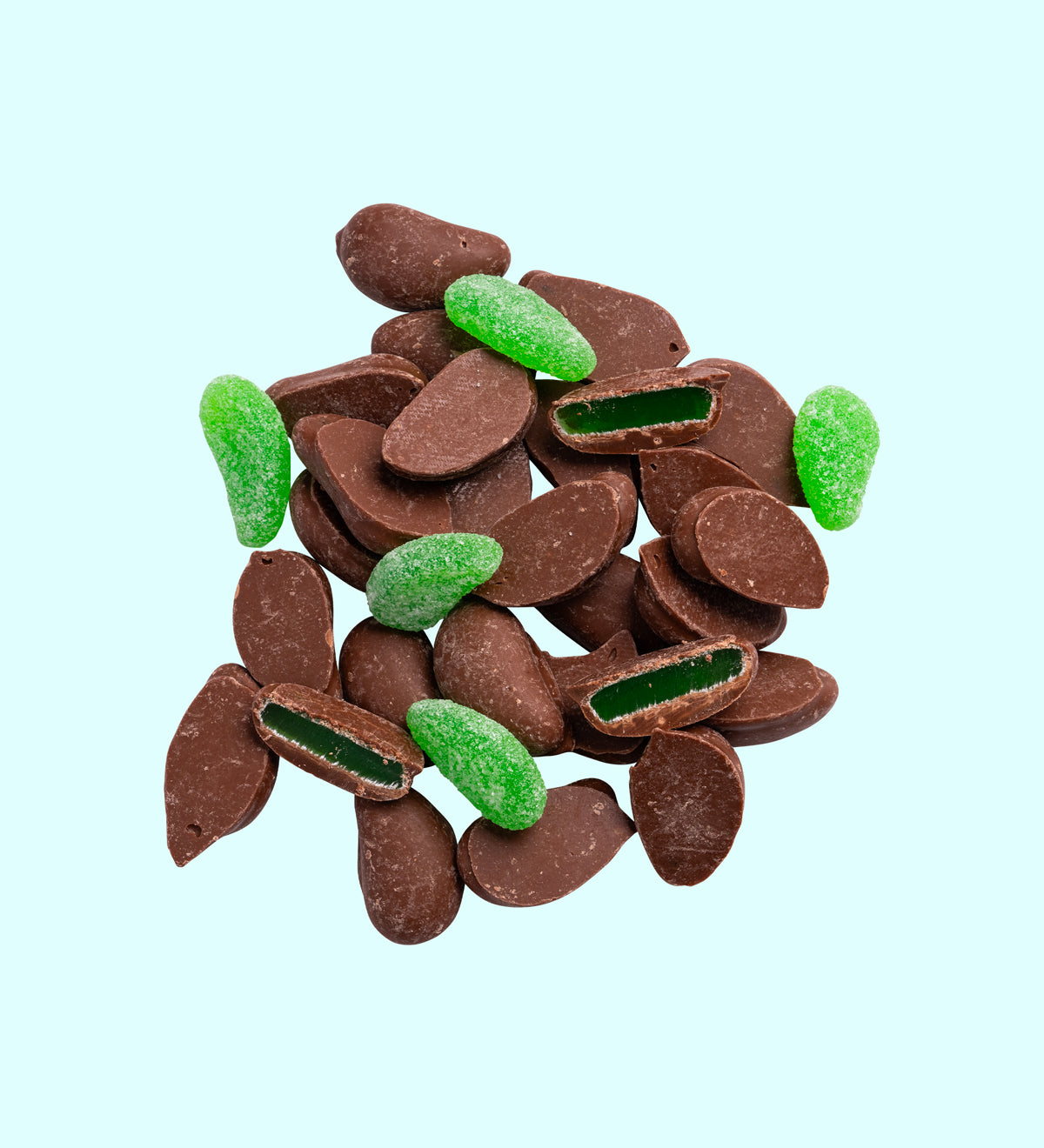 Chocolate Coated Mint Leaves