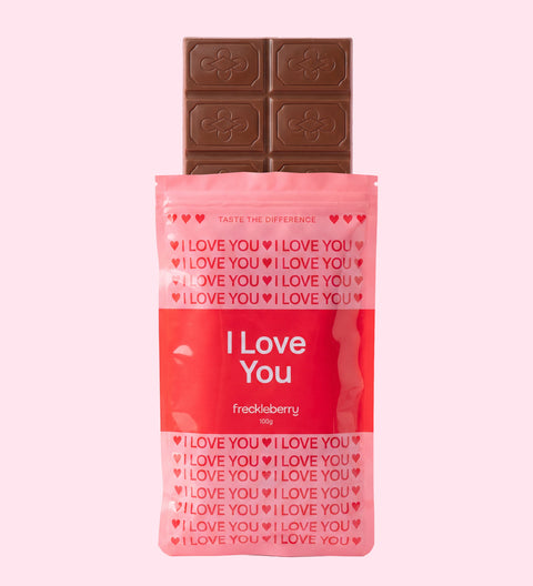 I Love You - Premium Belgian Chocolate Block