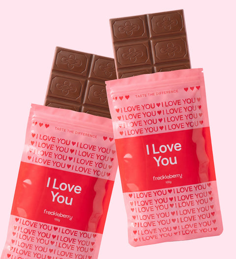 I Love You - Premium Belgian Chocolate Block