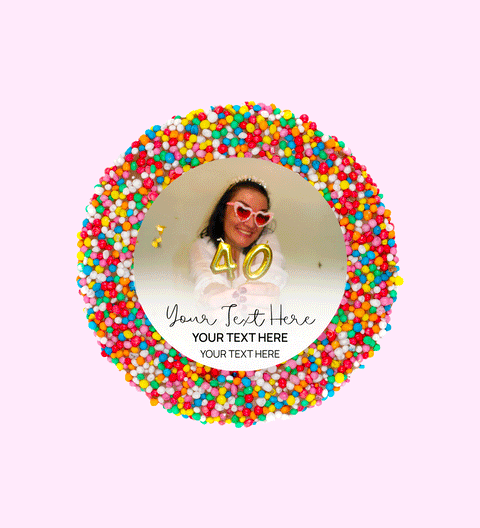 Personalised 40g Single Freckle - Photo and Text