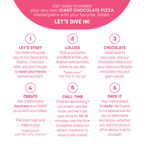 Make Your Own: Giant Chocolate Lolly Pizza