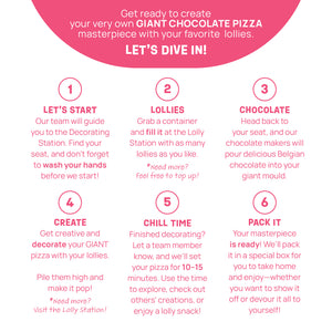 Make Your Own: Giant Chocolate Lolly Pizza