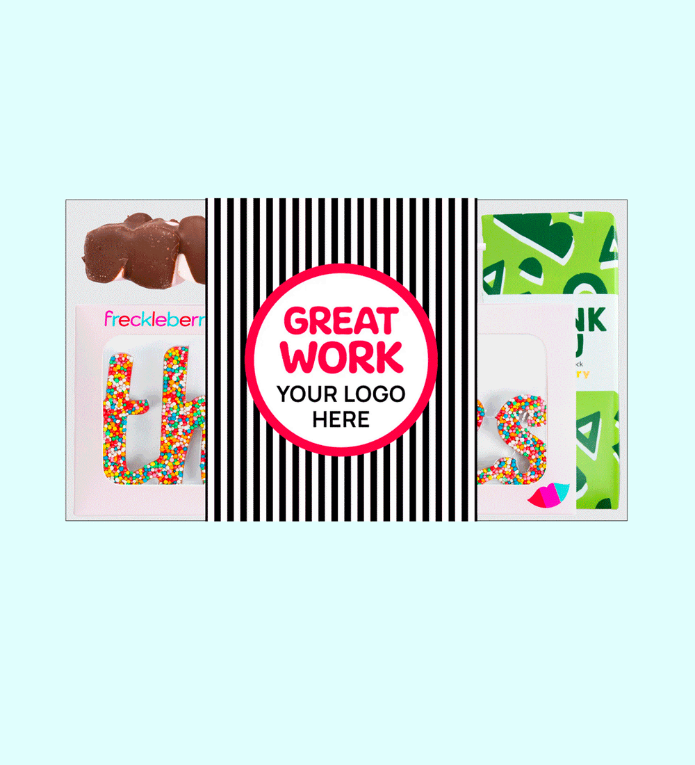 Personalised gift box options for corporate events, schools, branding, personalisation, customised products. 